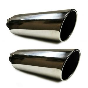 Pair of two Universal pick up truck exchaust tip 2.5" / 5" Outlet