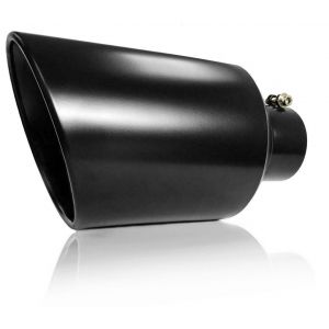 Black Coated Diesel Truck Bolt On Exhaust Tip 5" x 8" x 15"